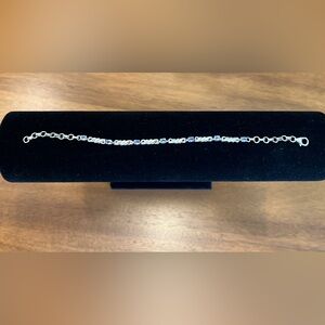 Tanzenite and Sterling Silver Bracelet